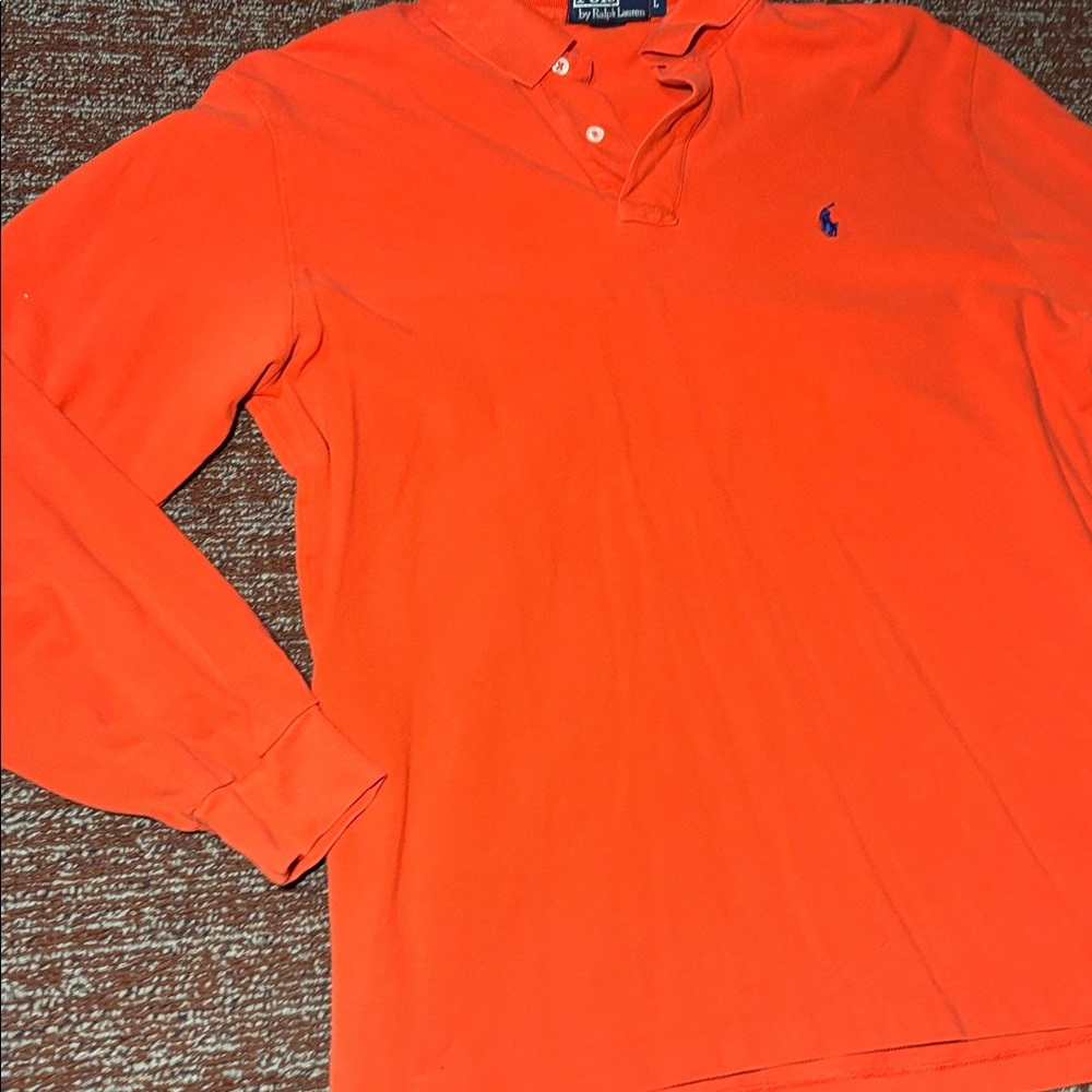Vintage Polo Ralph Lauren long sleeve polo shirt solid preppy casual small pony